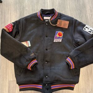 350$ Men Mitchell & Ness Phoenix Suns HWC Wool Varsity Jacket Men’s